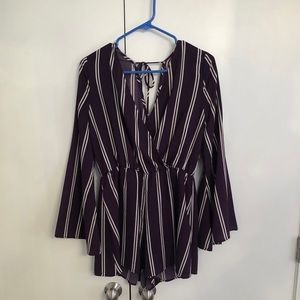 Boutique Striped Romper